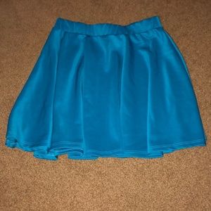 Blue body central skater skirt
